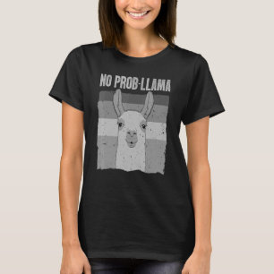 T-shirt Cool Llama Pour Hommes Femmes Pas De Prob Llama Al
