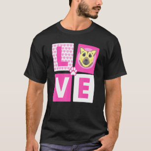 T-shirt Cool Love berger allemand pour chien