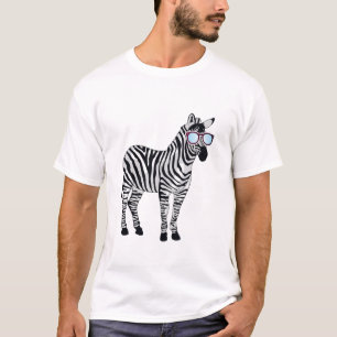T-shirt Cool Lunettes de soleil Zebra Zookeeper Animaux an