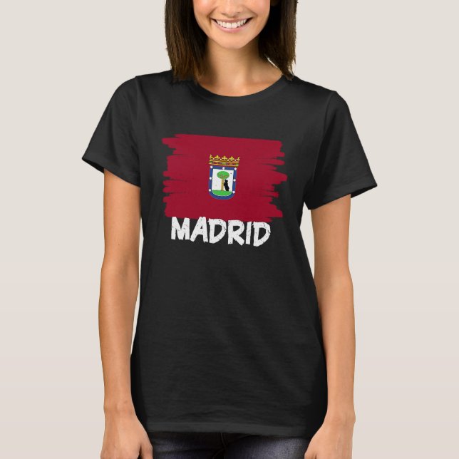 T-shirt Cool Madrid Flag (Devant)