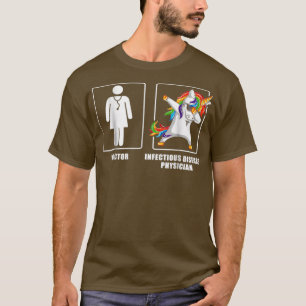 T-shirt Cool Maladie Infectieuse Médecin Unicorn Funny Sh