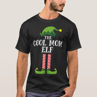 T-shirt Cool Maman Elf Correspondant Famille Groupe Noël