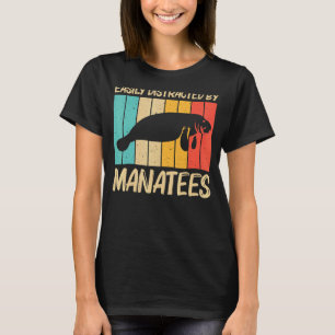T-shirt Cool Manatee Pour Hommes Femmes Vache De Mer Sauve