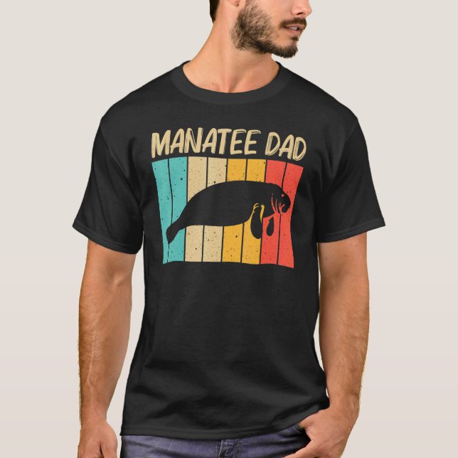 T-shirt Cool Manatee Pour Hommes Femmes Vache De Mer Sauve (Devant)