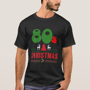 T-shirt Cool masculin : Retro Vilain 80S tenue de Noël G