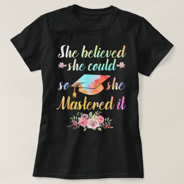 T-shirt Cool Master Art Pour Hommes Femmes Diplôme Univers (Design devant)