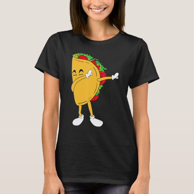 T-shirt Cool Mexique Dabbing Taco Funny Nourriture mexicai (Devant)