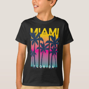 T-shirt Cool Miami Florida Graphic Design Tee - shirts, I