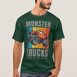 T-shirt "Cool Monster Trucks Are My Jam Kids Boys & Girls 