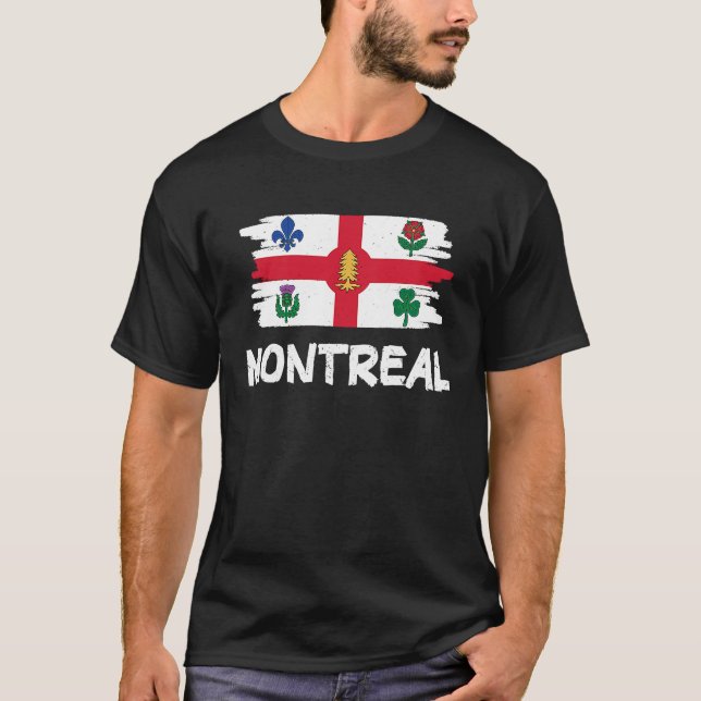 T-shirt Cool Montreal Flag (Devant)