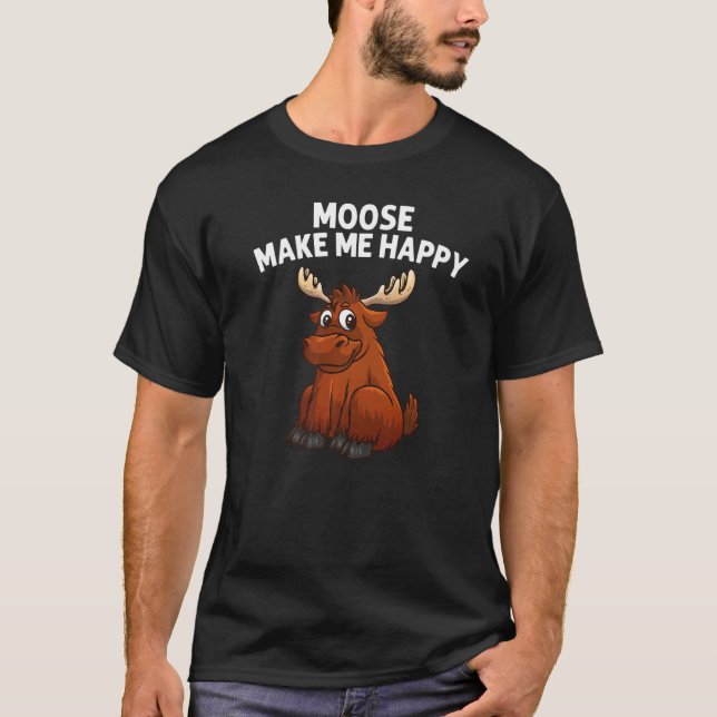 T-shirt Cool Moose For Men Women Deer Alaska Moose  Reinde (Devant)