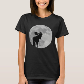 T-shirt Cool Moose  Moon    Howling Moose