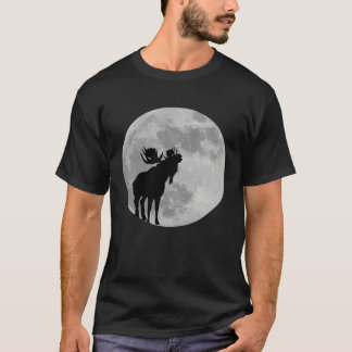 T-shirt Cool Moose  Moon    Howling Moose