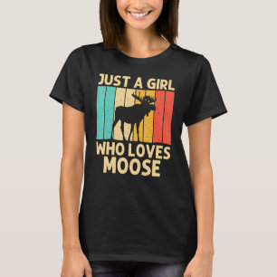 T-shirt Cool Moose Pour Filles Moose Enfant Alaska Moose E