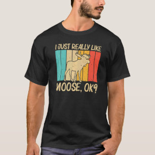 T-shirt Cool Moose Pour Hommes Femmes Moose Deer Bull Elk 