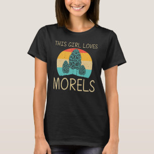T-shirt Cool Morel Champagne Pour Filles Enfants Chasse Fo