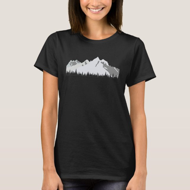 T-shirt Cool mountains mountains panorama nature t (Devant)