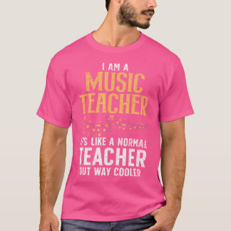 T-shirt Cool Musique Enseignant Art Pour Hommes Femmes Ord