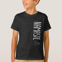 Cool namaste texte blanc noir