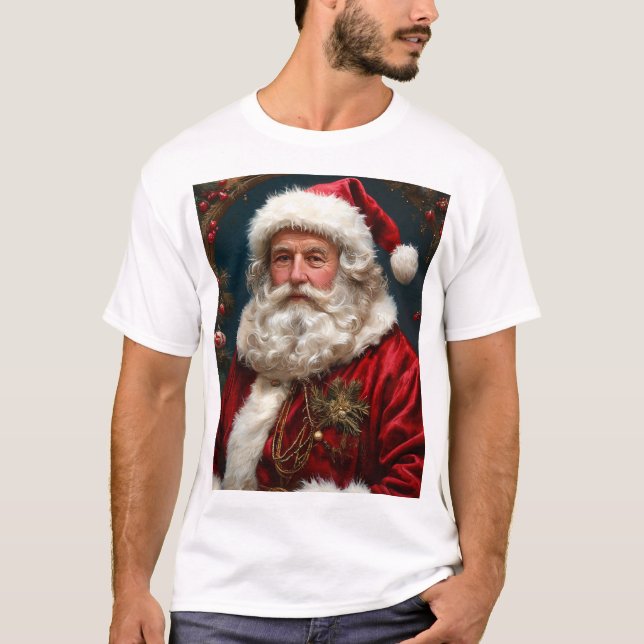 T-shirt cool nouvelle année noël santa claus (Devant)