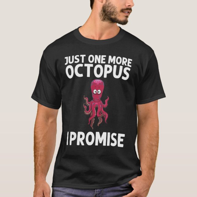 T-shirt Cool Octopus Pour Hommes Femmes Vie Maritime Océan (Devant)