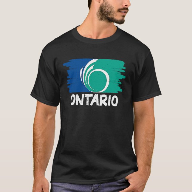T-shirt Cool Ontario Flag (Devant)