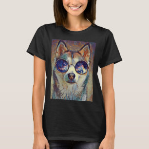 T-shirt Cool Paint Husky
