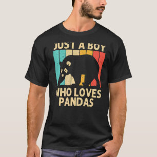 T-shirt Cool Panda Pour Enfants Garçons Panda Ours Animal