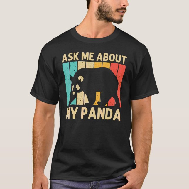 T-shirt Cool Panda Pour Hommes Femmes Panda Ours Animal Zo (Devant)