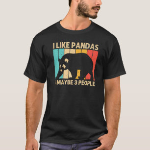 T-shirt Cool Panda Pour Hommes Femmes Panda Ours Animal Zo