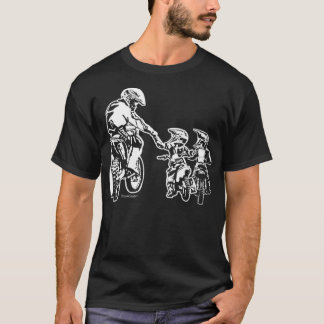 T-shirt Cool Papa Dirt Vélo Rider Motocross Hommes Jeunes