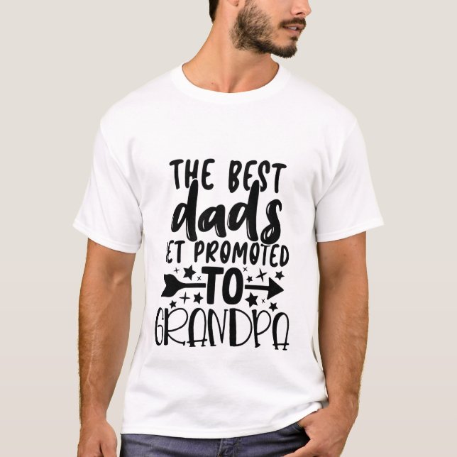T-shirt cool Papa promu l'art des mots de grand-père (Devant)