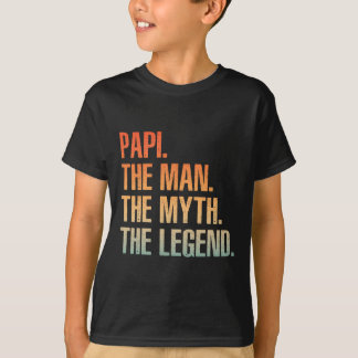 T-shirt Cool Papi Pour Hommes Papa Grand-Père Homme Mythe 