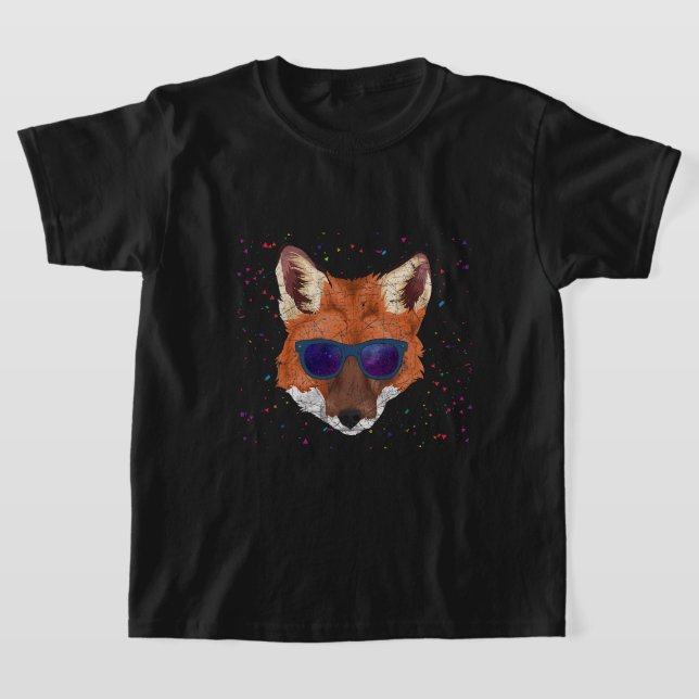 T-shirt Cool Parti Animal Lunettes de soleil Funny Forêt A (Poser)