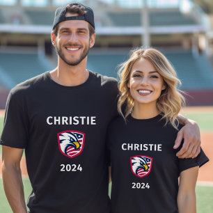 T-shirt Cool Patriotique Chris Christie 2024 Élection Eagl