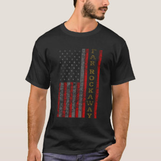 T-shirt Cool Patriotique Far Rocaway États-Unis Drapeau Id