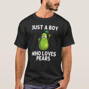 T-shirt Cool Pear For Boys Kids Pears Fruit Vegan Food Veg