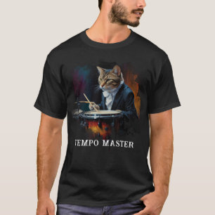 T-shirt *~* Cool percussionniste Cat AP91 MÉDICAMENT TUXÉD