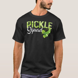 T-shirt Cool Pickle Concombre Vegan Squad Green Grocer Gre