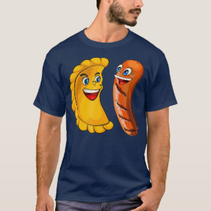 T-shirt Cool Pierogi Et Kielbasa Cuisine Polonaise Drôle