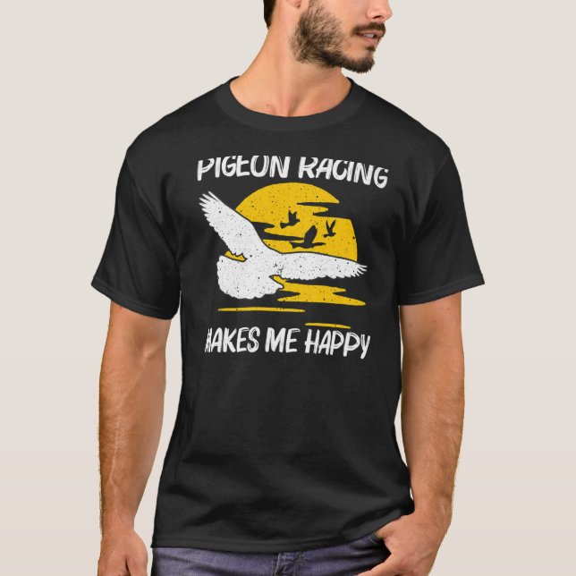 T-shirt Cool Pigeon Racing Pour Hommes Femmes Hommage Pige (Devant)