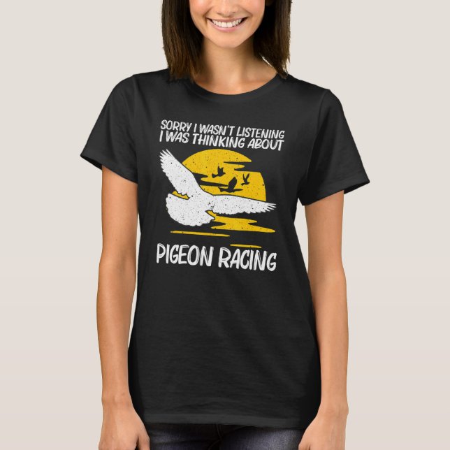 T-shirt Cool Pigeon Racing Pour Hommes Femmes Hommage Pige (Devant)