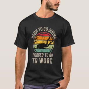 T-shirt Cool Plongée Graphique Sous-Marin Plongée Sous-Mar