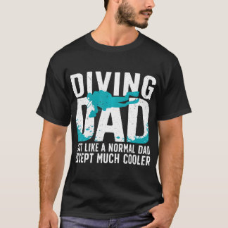 T-shirt Cool Plongée Plongée Pour Papa Homme Ocean Plongeu
