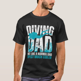 T-shirt Cool Plongée Plongée Pour Papa Hommes Océan Plonge