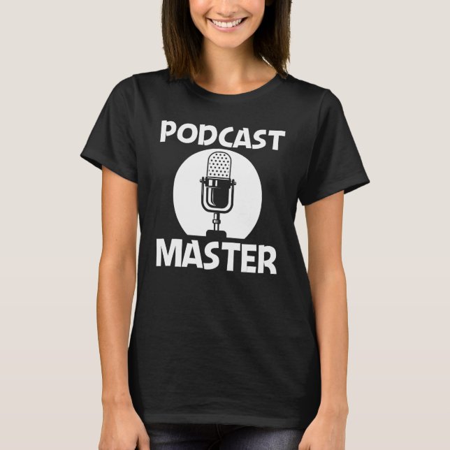 T-shirt Cool Podcast For Men Women Podcaster Microphone St (Devant)