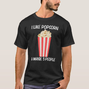 T-shirt Cool Popcorn Pour Hommes Femmes Beurre Sucré Beurr