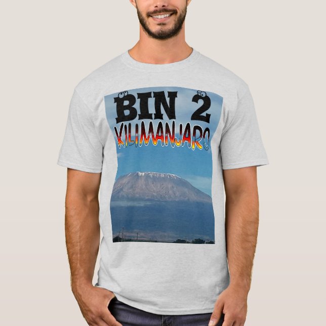 T-shirt Cool Populaire Marchable Monté Kilimanjaro (Devant)