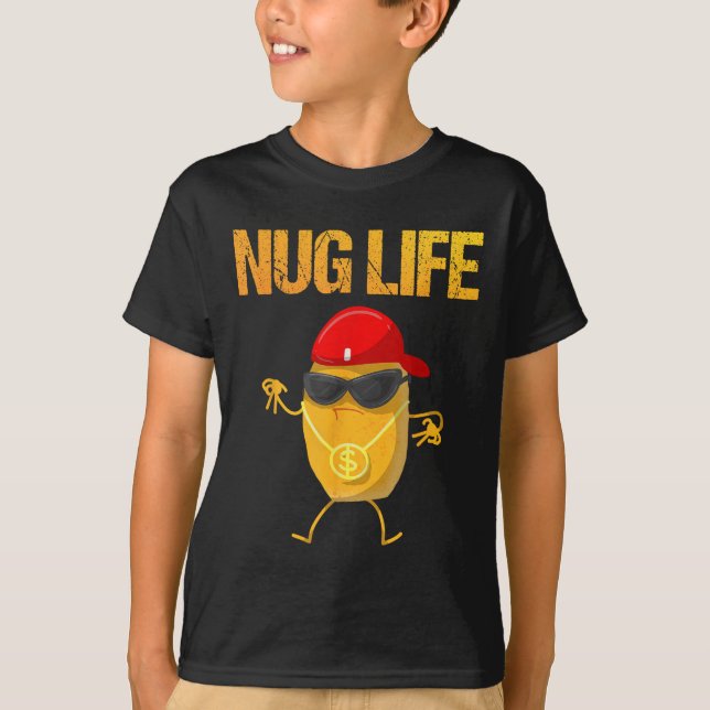 T-shirt Cool Poulet Nugget Art Pour Garçons Enfants Poulet (Devant)
