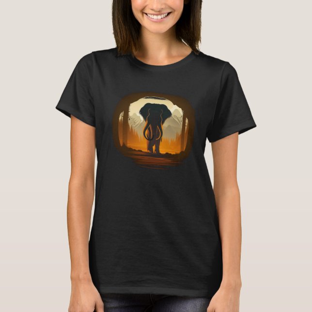 T-shirt Cool prehistoric Elephant (Devant)